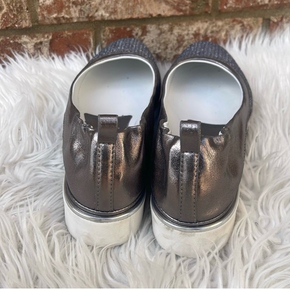 Ron White Women Natanya Mesh Metallic Pewter Ballet Flat Slip-on Shoes Sz 9.5/40 - Picture 6 of 14